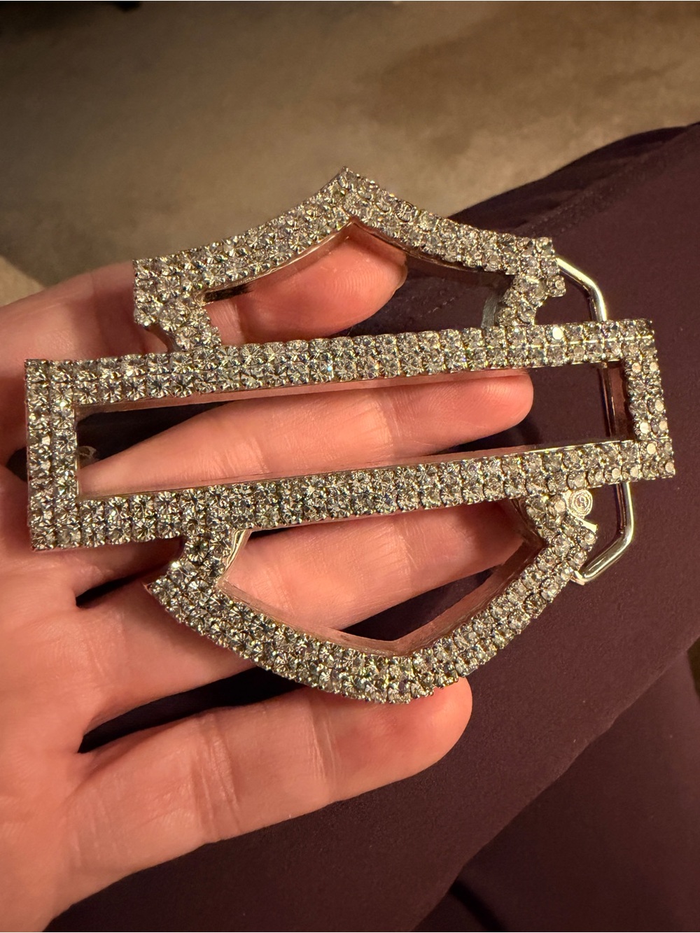 Harley-Davidson Belt Buckle Bar & Shield Women’s 2005 w/ Rhinestones, NEW pls rd - Picture 12 of 12